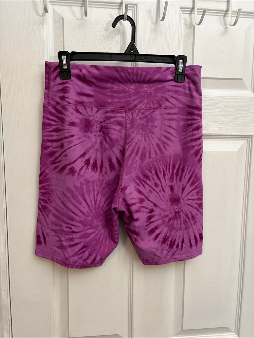 32 Degrees Purple Tie-Dye High-Waist Bike Shorts - Picture 3 of 3